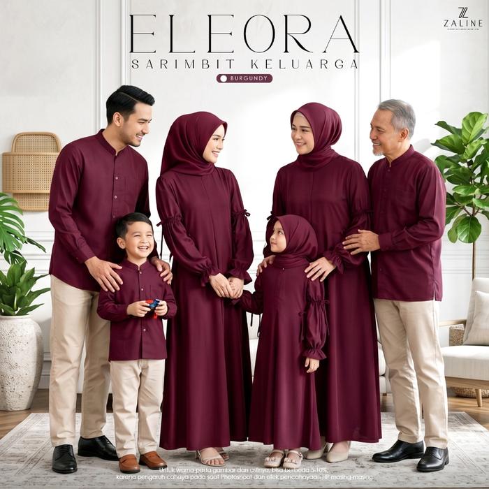 Zaline Stuff - Family Set Muslim Premium | Baju Couple Keluarga Lebaran Idul Fitri 2027 | Baju Gamis