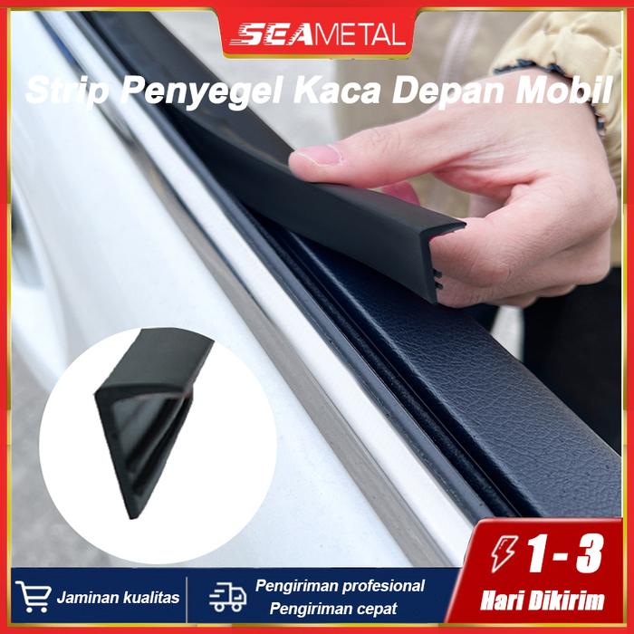 SEAMETAL Karet Pelipit Kaca Mobil Strip Penyegel Kaca Depan Mobil Karet Kaca Pintu Mobil 4 Meter