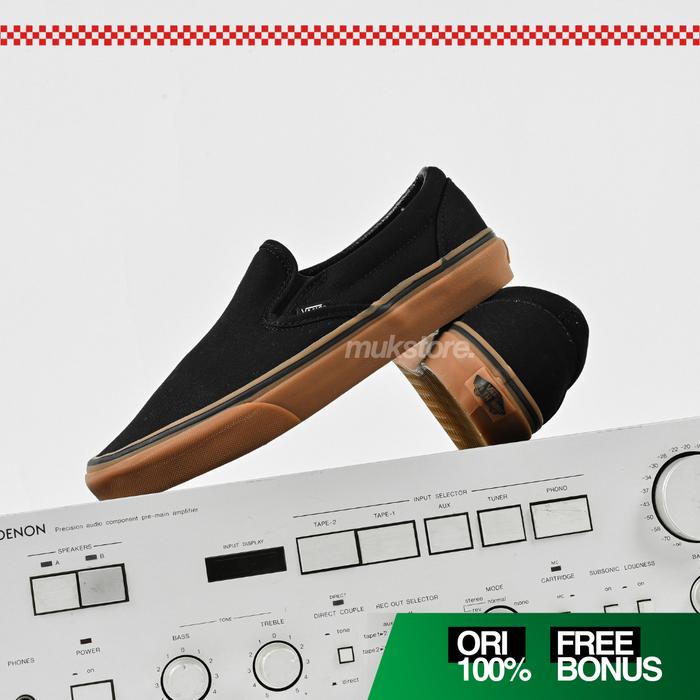 Vans Slip On Classic Black Gum Original