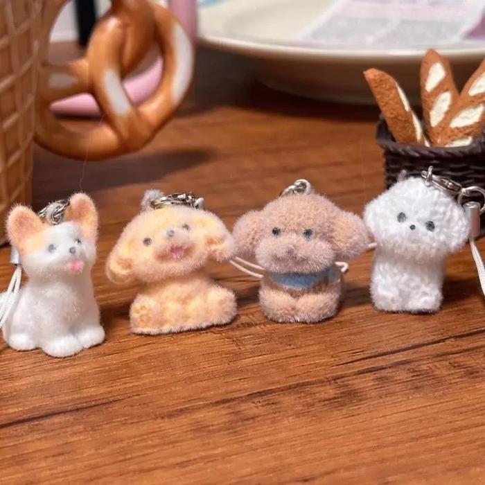 [COD]Liontin Puppy Putih/Gantungan Kunci Couple/liontin bag sekolah/gantungan kunci lucu/gantungan k
