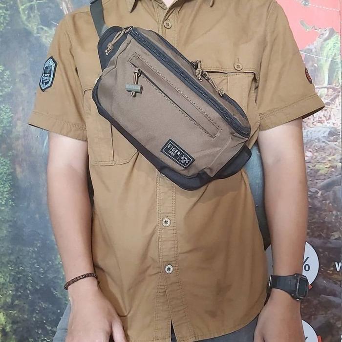 Tas Pinggang Eiger 910005671 Detour Sling Waist Bag 3L - Khaki