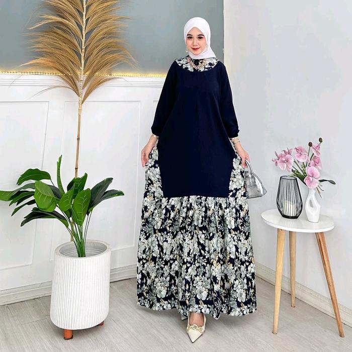 NOORA DRESS KRINGKEL BUNGA