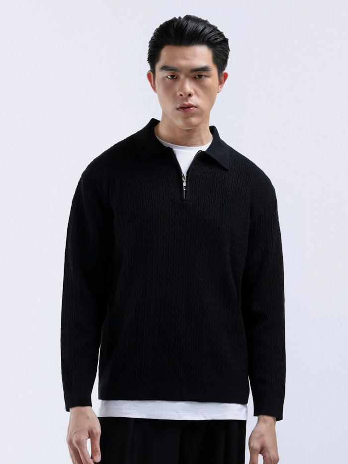 HEYMALE CHEVRON POLO HALFZIP