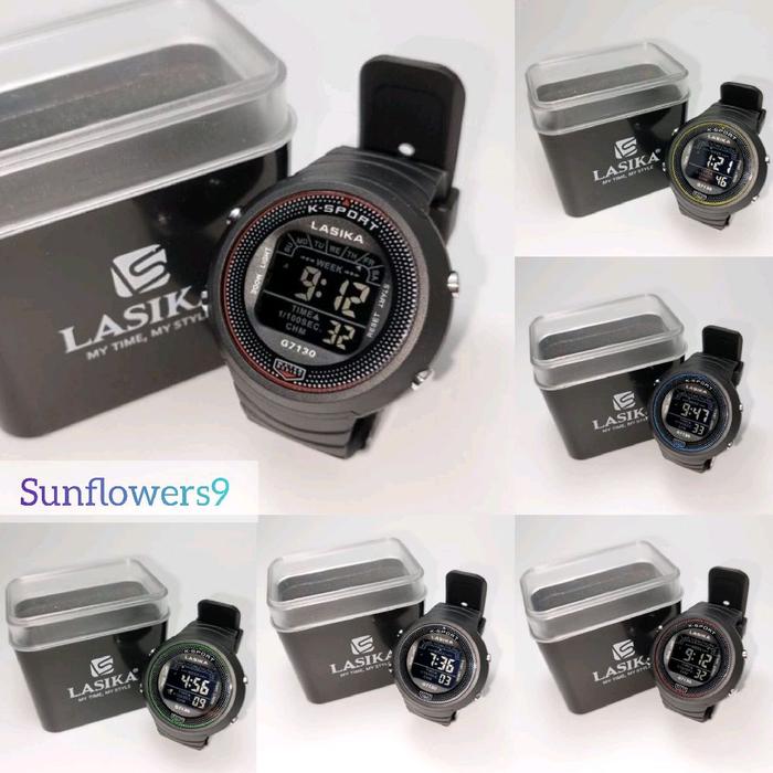 Jam Tangan Lasika G7130 Digital Anti Air Free box Fashion Anak Cewek Cowok Terbaru Keren