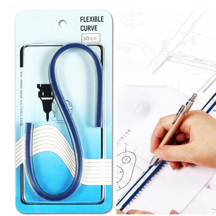 Tailor Sewing and Design Graphics Use Flexible  Ruler Bendable Ruler