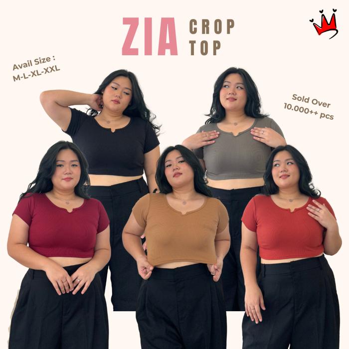 Uneed Cloth / CROP TOP JUMBO / BAJU CROP / KAOS WANITA / KAOS CROP / KROP TOP BIG / KAOS CROP / ZIA