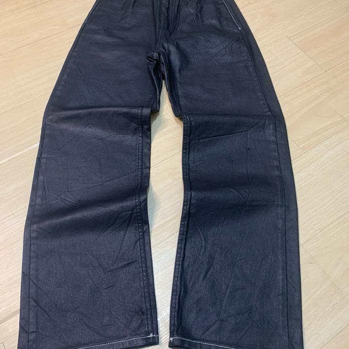 OOTJ LEATHER BAGGY PANTS KEREN
