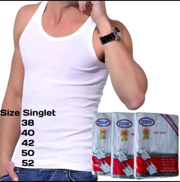singlet pria Taxco Kaos Dalam Pria Dewasa Singlet Tanktop Pria kaos singlet taxco 40	tangtop ukuran 