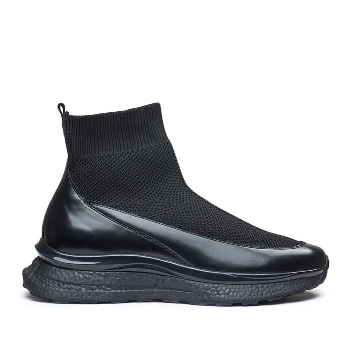 Prabu - Dipa 2.0 All Black Sepatu Slip On Pria Hitam Sneaker Flat