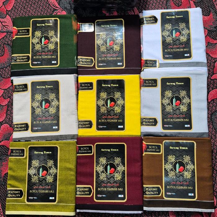 Sarung Goyor TARBUSH ATBM - Sarung Goyor Menggunakan Alat Tenun Tradisional  ATBM dengan Desain Eksk