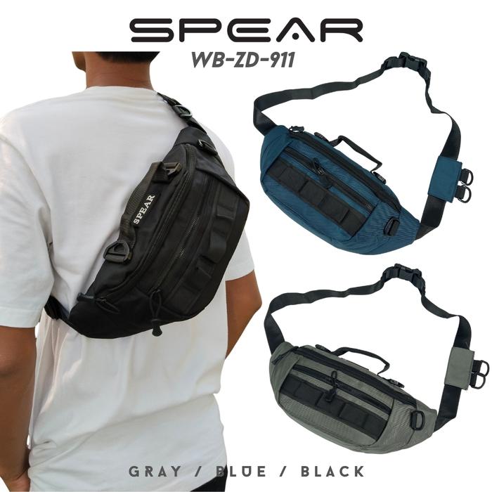 SPEAR Waistbag Tas Selempang Pria Casual Multifungsi Slingbag Kanvas Tas Pinggang Cowok WB-ZD-911