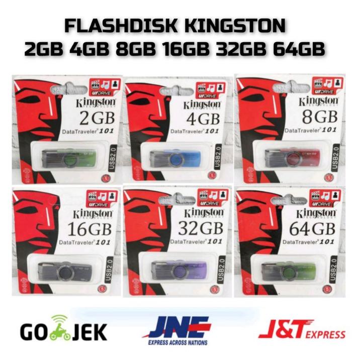 Flashdisk Kingston 2Gb 4Gb 8Gb 16Gb 32Gb 64Gb / Flashdisk Drive