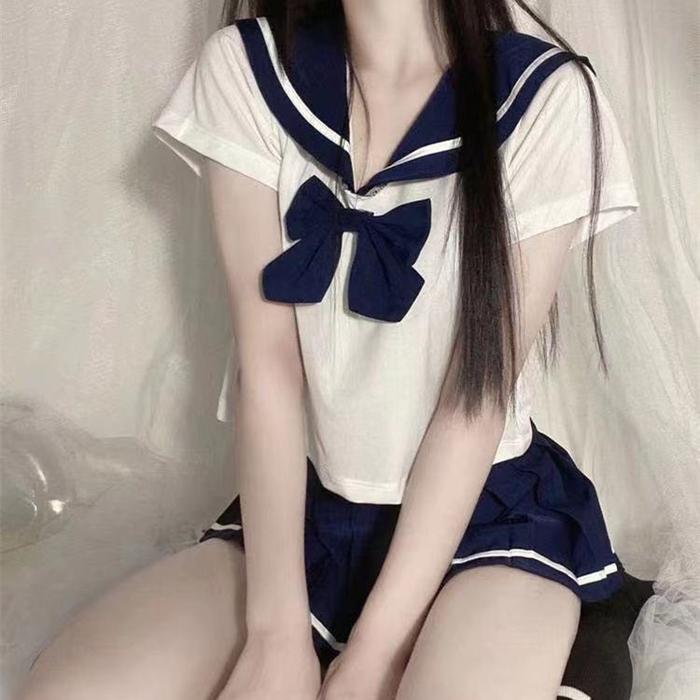 [ Redpink ] Stelan Cosplay Premium Fit Custome Seragam Pelajar Siswa School Jepang Cute Sexy Atasan 