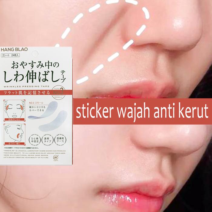 Sticker wajah Anti-Wrinkle anti kerut selotip Pengencang kulit wajah Menghilangkan kerutan di wajah,