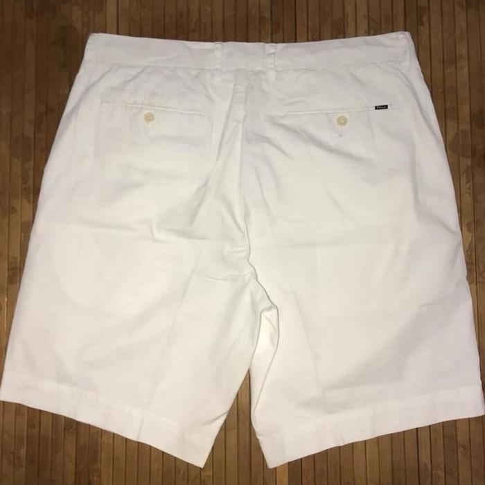 POLO RALPH LAUREN BASIC WHITE STRETCH SLIM FIT CHINO SHORT PANTS timberland true religion