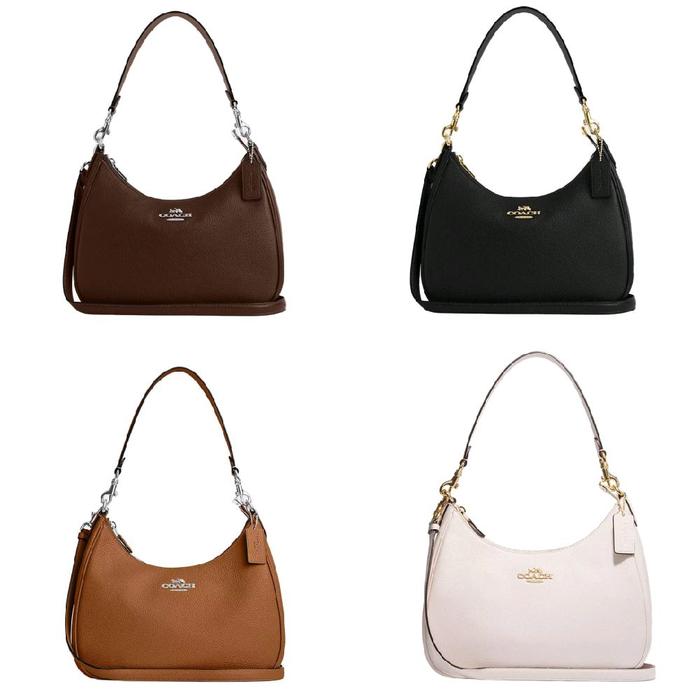 Coach Teri Pebble Leather Hobo Bag