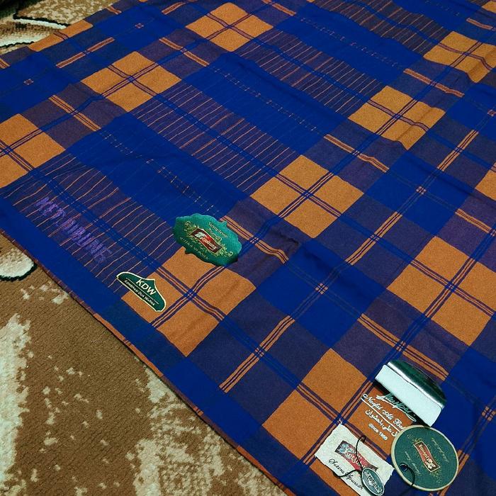 KDT sandur coklat kunyit sutra spunsilk jahit tengah