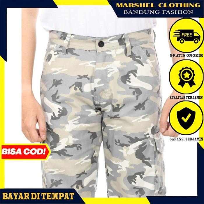 MCL - Celana Cargo Pria / Kargo Panjang Loreng Size Besar Jumbo Pdl army Tactical Original