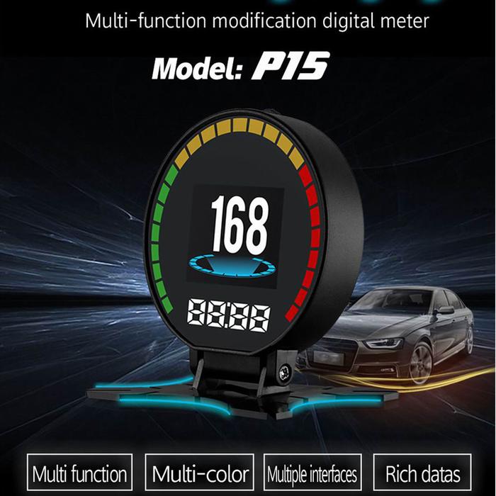 Terbaru YSR15 OBD2 Kepala Up Display HUD Display Mobil OBD Kecepatan