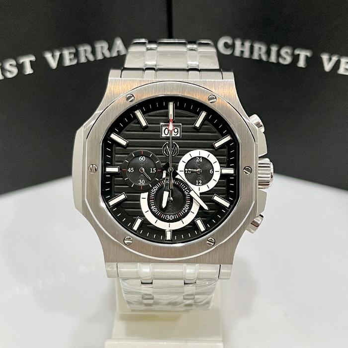 JAM TANGAN PRIA CHRIST VERRA CV12202G-11 BLK ORIGINAL