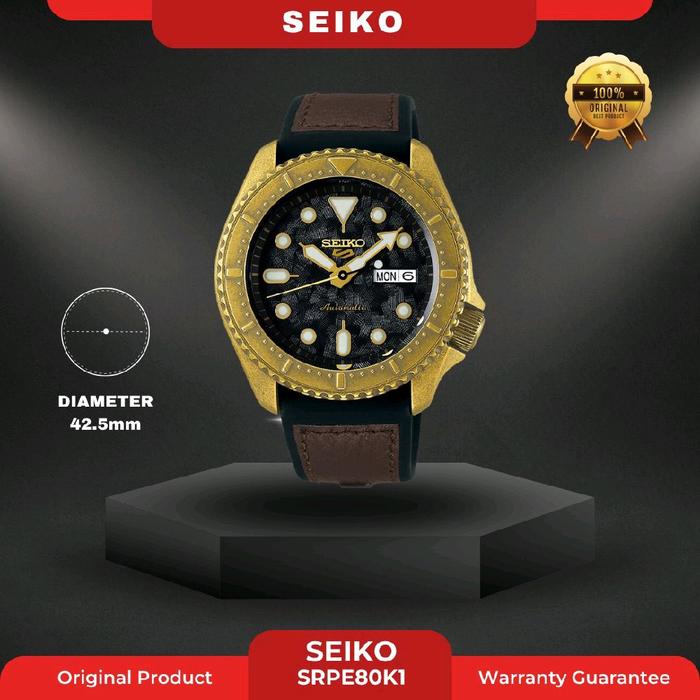 SEIKO SRPE80K1 PRIA ORIGINAL JAM TANGAN COWOK ARLOJI COWOK FASHION
