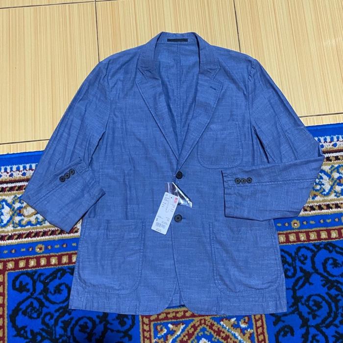 Jacket Uniqlo Light Weight (CHAMBRAY) Original Blue - size S fit M