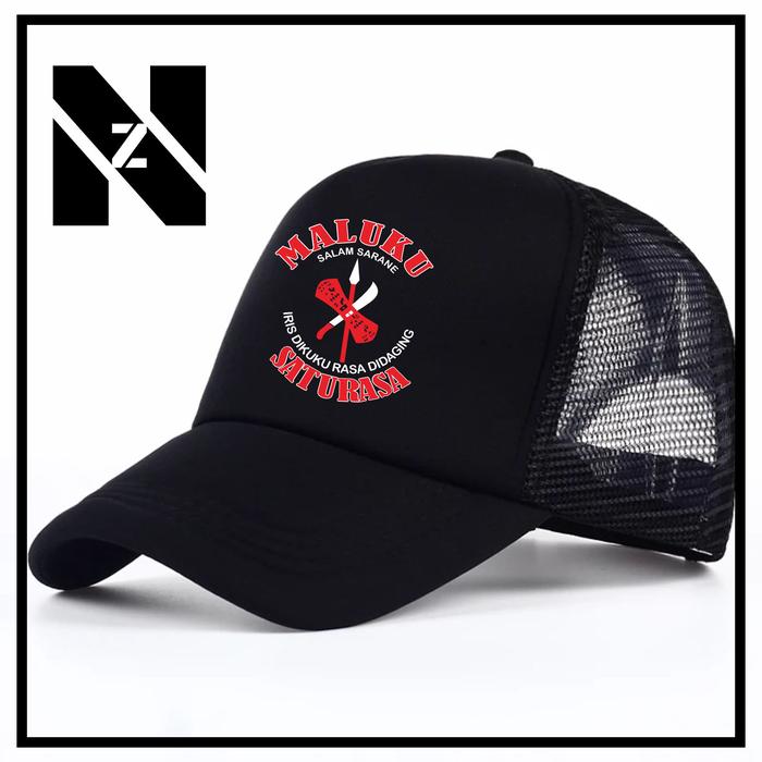 TOPI MALUKU SALAM SARANE / TOPI JARING MALUKU SALAM SARANE / TOPI TRUCKER MALUKU SALAM SARANE BISA C