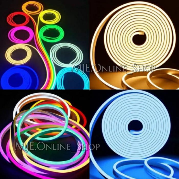 LAMPU NEON FLEX LED STRIP FLEXIBLE 5 METER DC 12 VOLT / LAMPU DEKORASI