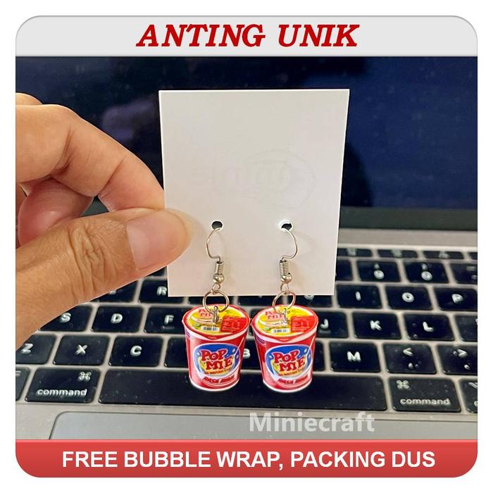 ANTING UNIK MINIATUR CUP POP MIE MINI