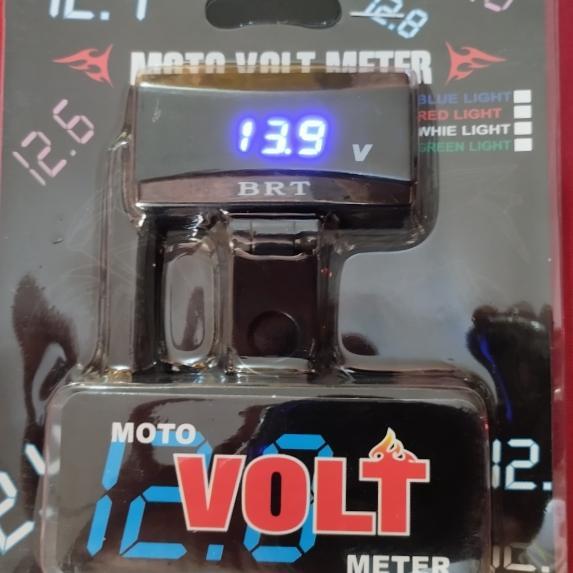mobilVOLTMETER USB 2in1 BRT LED volt meter waterprof charger HP motor