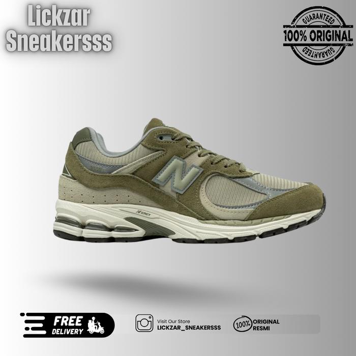 Sepatu Sneakers Pria NB 2002R Dark Olive Green Slate Grey U2002RCA (PT.MAP)