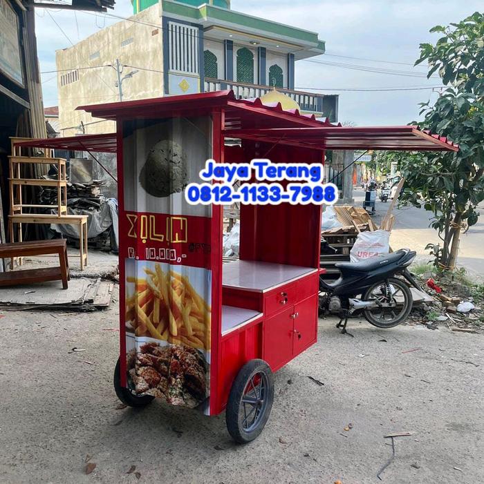 booth gerobak portable / gerobak makanan jepang