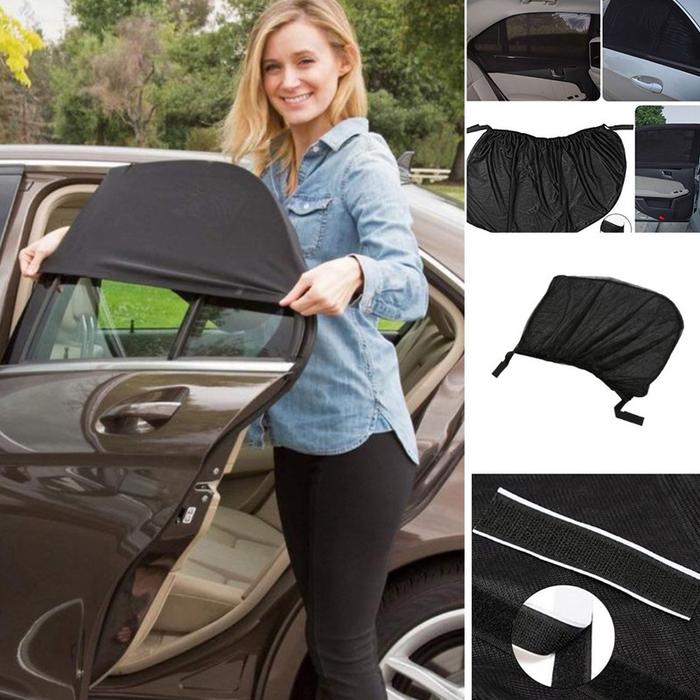 2pcs Sarung Tirai Jendela Mobil / Sunshade Tirai Mobil / Tirai mobil anti UV pelindung Mobil