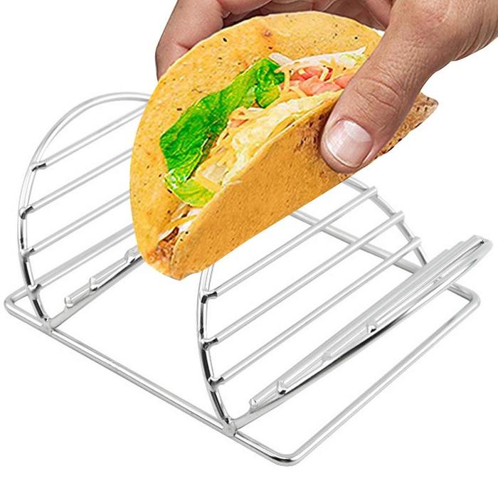 Rack Taco V Shaped  Stainless Steel Taco Holders Taco Holder Shells