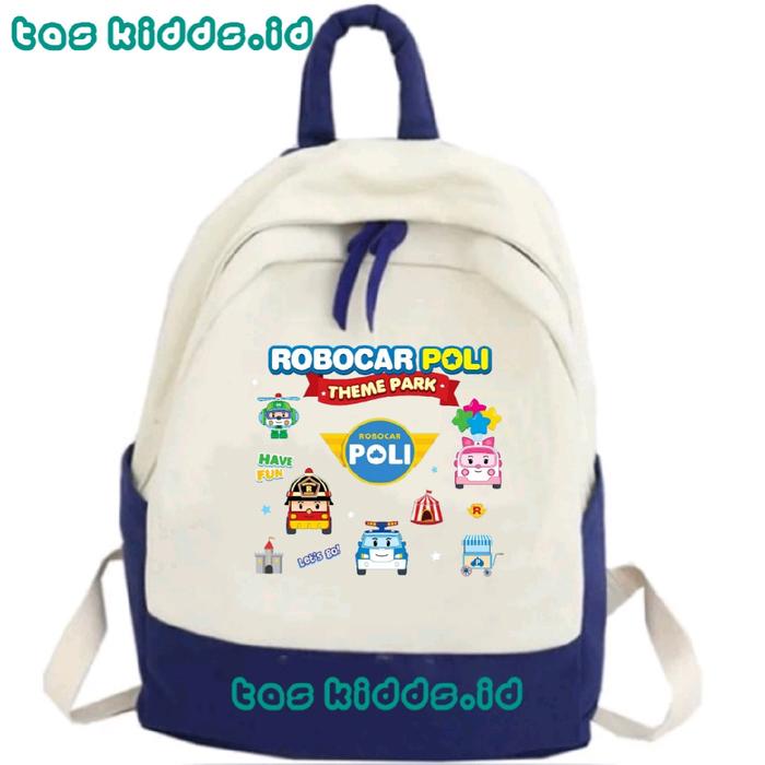 TAS ANAK RANSEL ANAK ROBOCAR POLI (FREE NAMA ANAK) Backpack