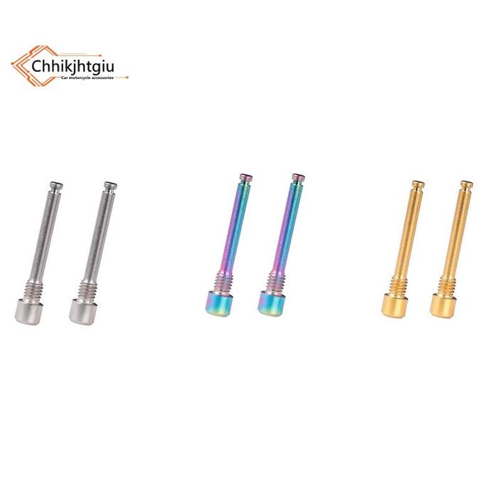 M4 Baut Titanium Untuk Pad Rem Cakram Sepeda Drat Sisipan Pin Sekrup