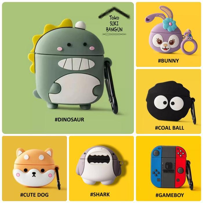 Case Vyatta Airboom NANO TWS Rubber CUTE CARTOON Cover Casing Pouch