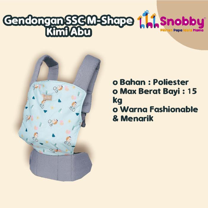 Gendongan SSC M-Shape Kimi Series / Gendongan Bayi