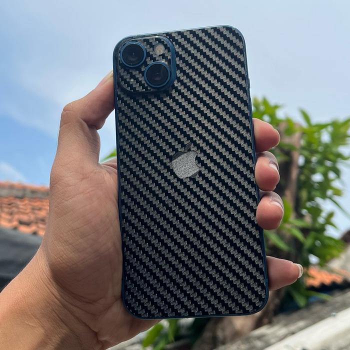 GARSKIN CUSTOM KARBON KEVLAR DOFF ANTI GORES DAN JAMUR BELAKANG SEMUA JENIS HP REALME VIVO OPPO INFI