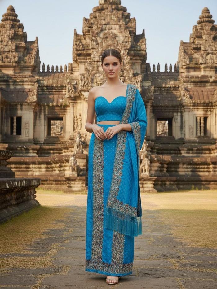 Sonayna- Songket Sutra Tenun Set Selendang 5527TRQ Limited Edition!