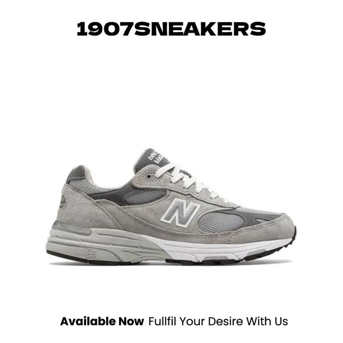 Sepatu Sneakers Pria New Balance Made In USA 993 - Grey NEWMR993GL (Pig Skin)