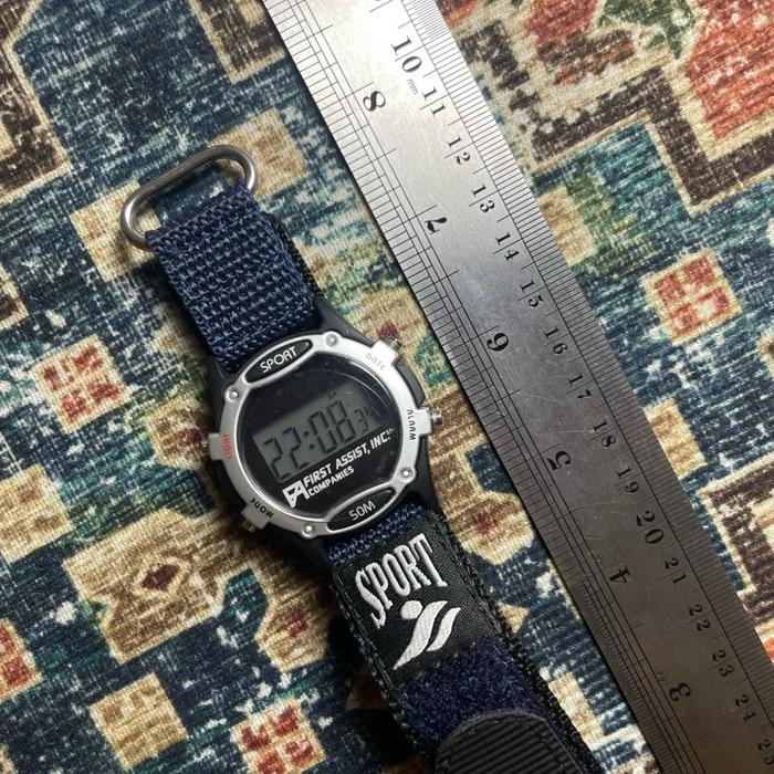 First Assist Watch jam digital vintage not timex ironman indiglo triathlon