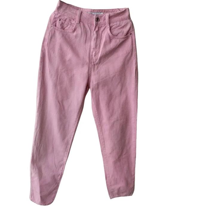 Celana Zara Women Pink Original Jeans Panjang