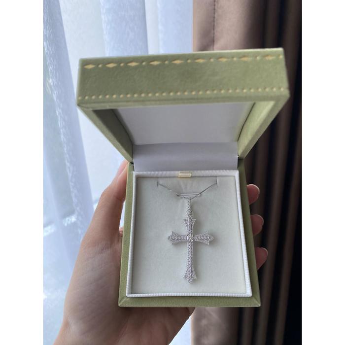 HOSHIZORA BIGEN CROSS 0.3CT NECKLACES