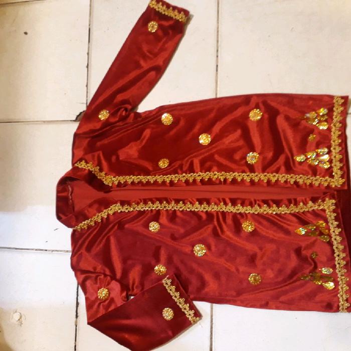 baju pengantin anak cowok adat palembang anak sd kls 123 ld 80