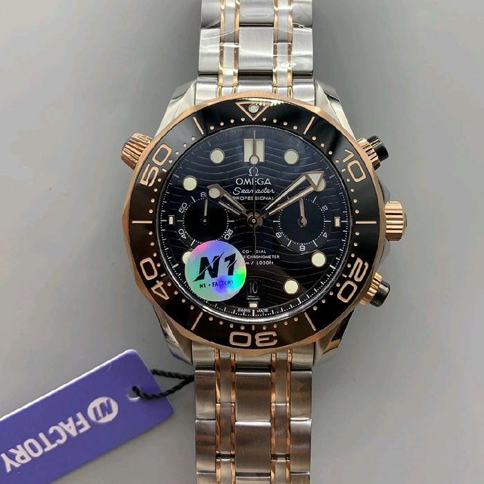 Jam Tangan Omega Seamaster Rose gold Automatic Swiss 44mm