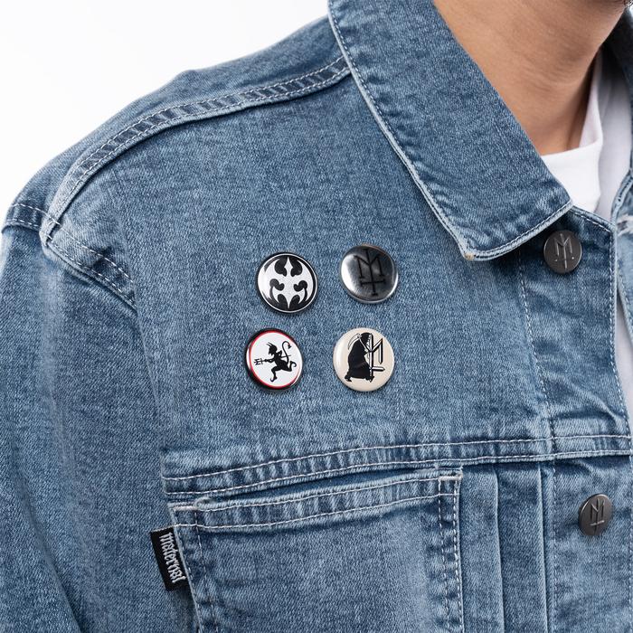 BP 28 Protonecros MATERNAL DISASTER BROS BUTTON PIN PACK ISI 4pcs ORIGINAL
