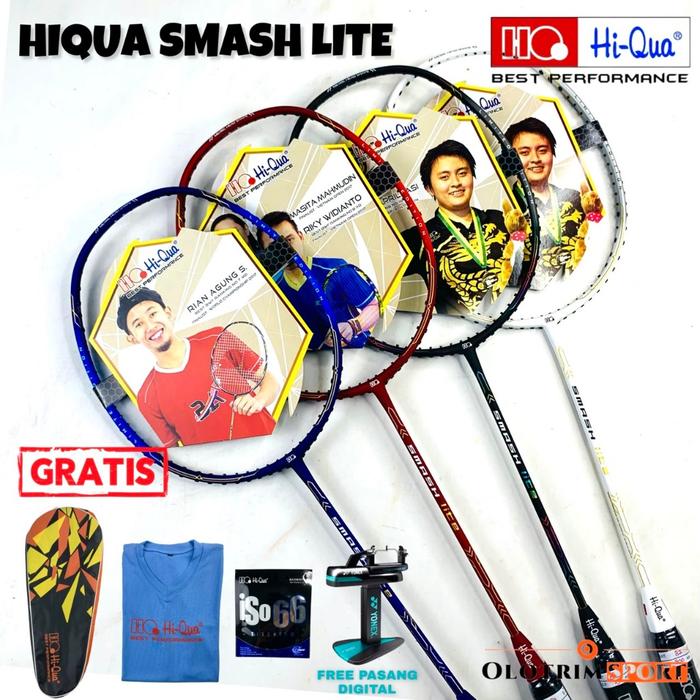 Raket Badminton HIQUA SMASH LITE 32LBS Original