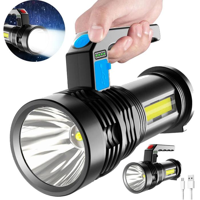 High Power Powerful Led Flashlight Portable Searchlight Rechargeable
