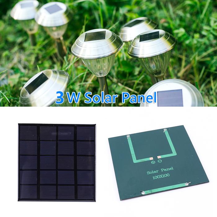 Panel Surya 3W 5V Sel Surya Pengendali Panel Surya untuk Cahaya